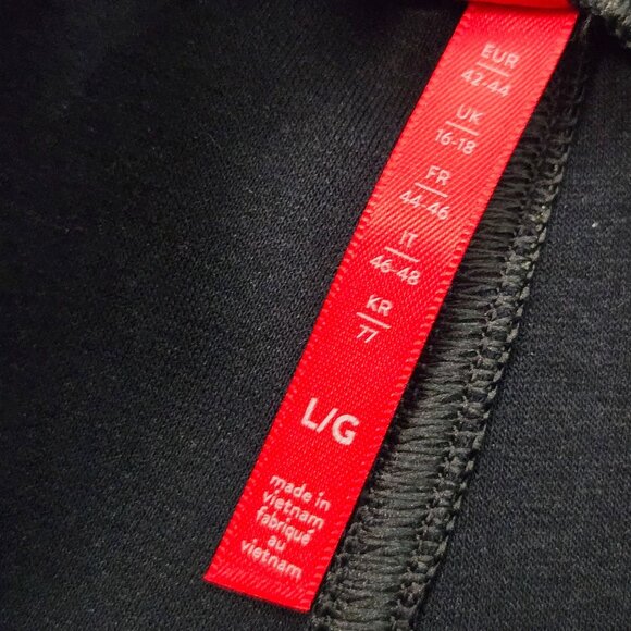 Spanx Size L Leather Like Jogger Pants Black High Rise Faux Pull On Pockets NEW - Picture 9 of 14